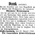 1880-08-26 Kl Trauer Bennemann